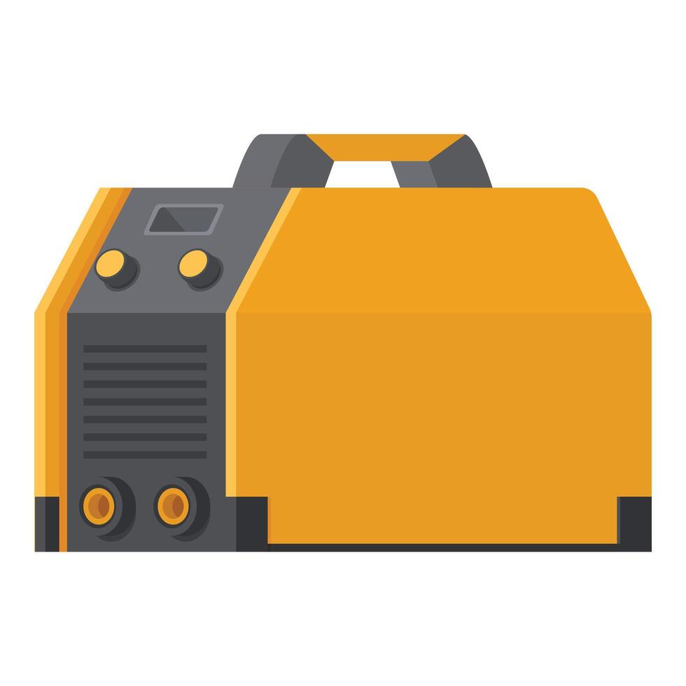 Cartoon illustration of yellow and black generator vector