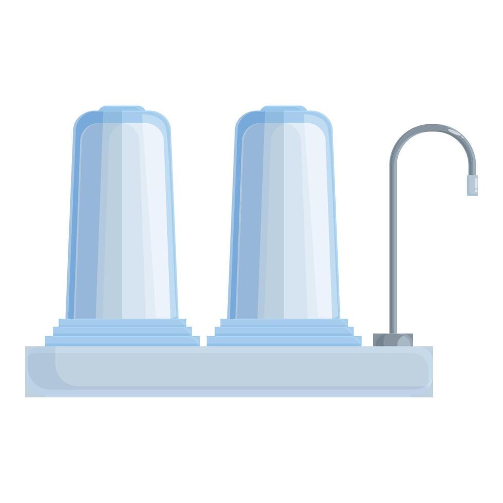 Modern water filtration unit illustration vector