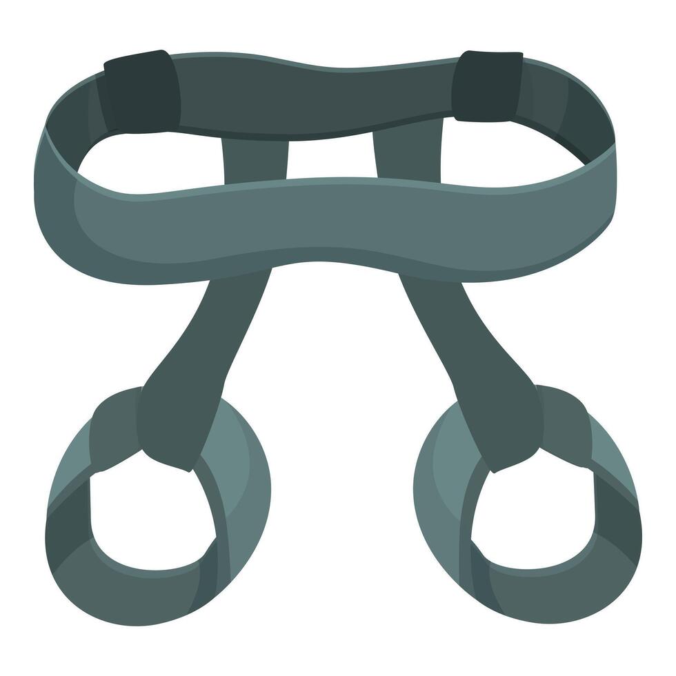 Cartoon climbing harness isolated on white vector