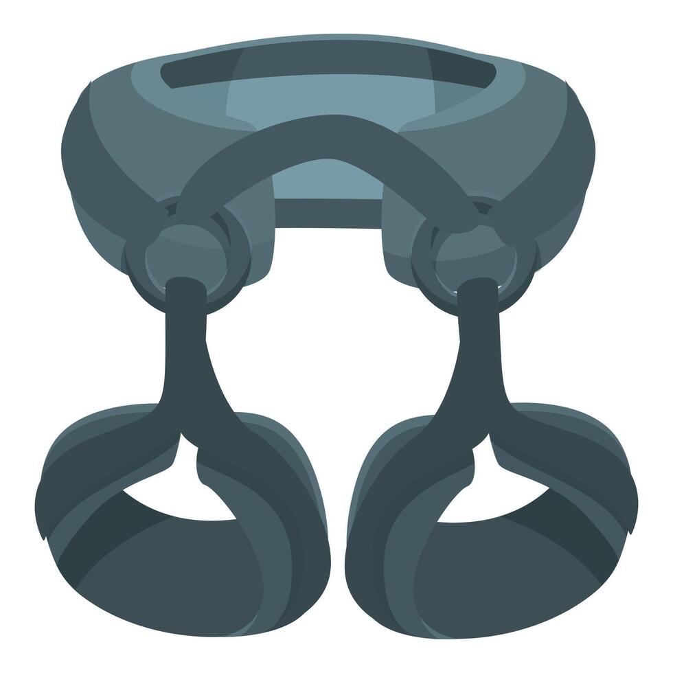 illustration of stylized grey binoculars, isolated on a white background vector