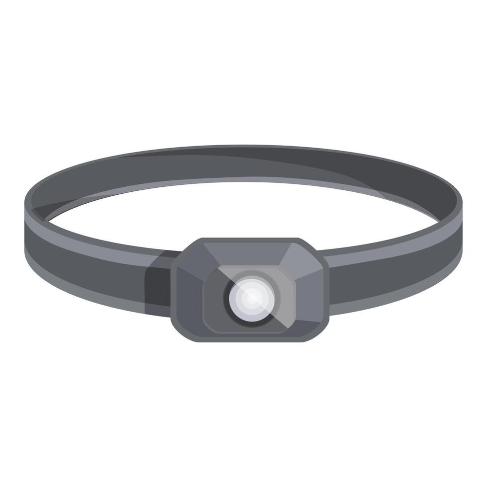 Professional led headlamp isolated on white background vector