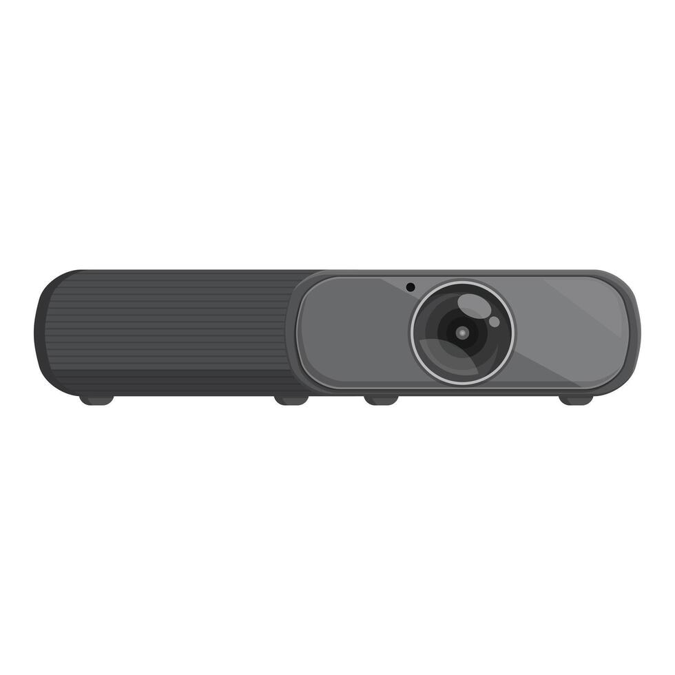 Modern digital projector isolated on white vector