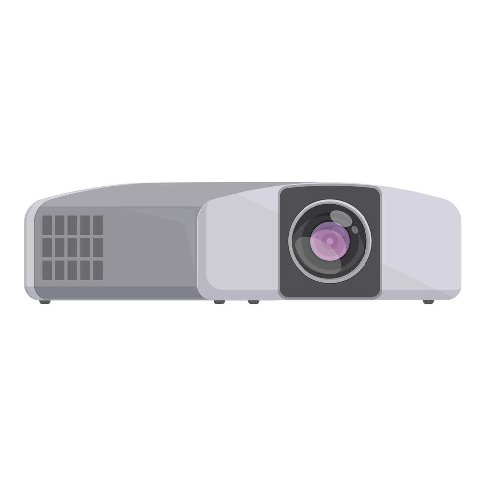 Modern digital projector isolated on white vector