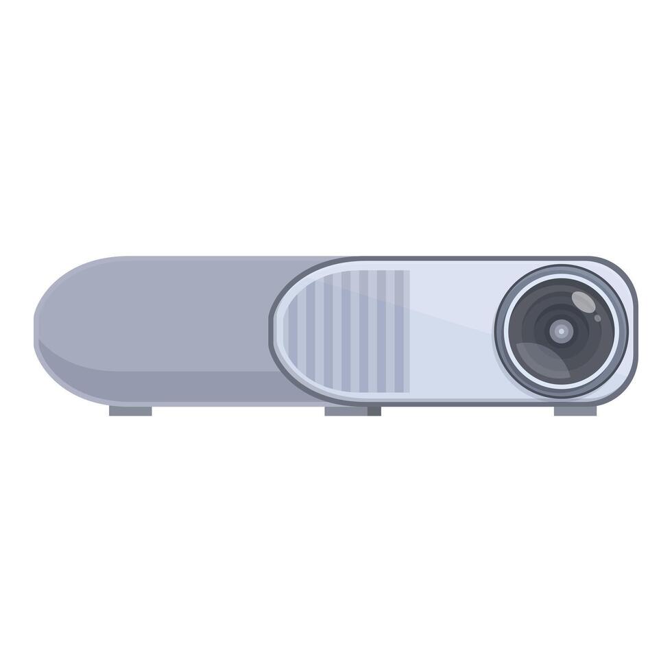 Flat design of a sleek modern digital projector, isolated on a white background vector