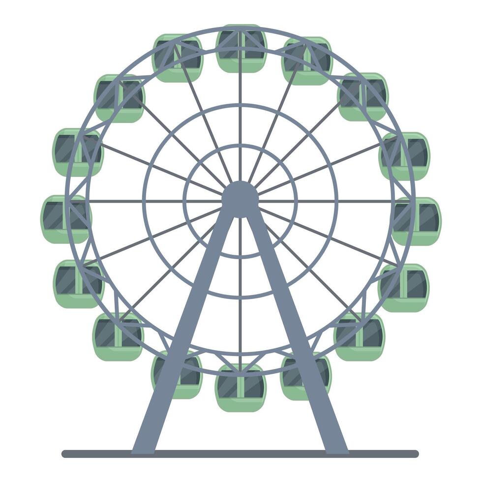Modern ferris wheel illustration vector