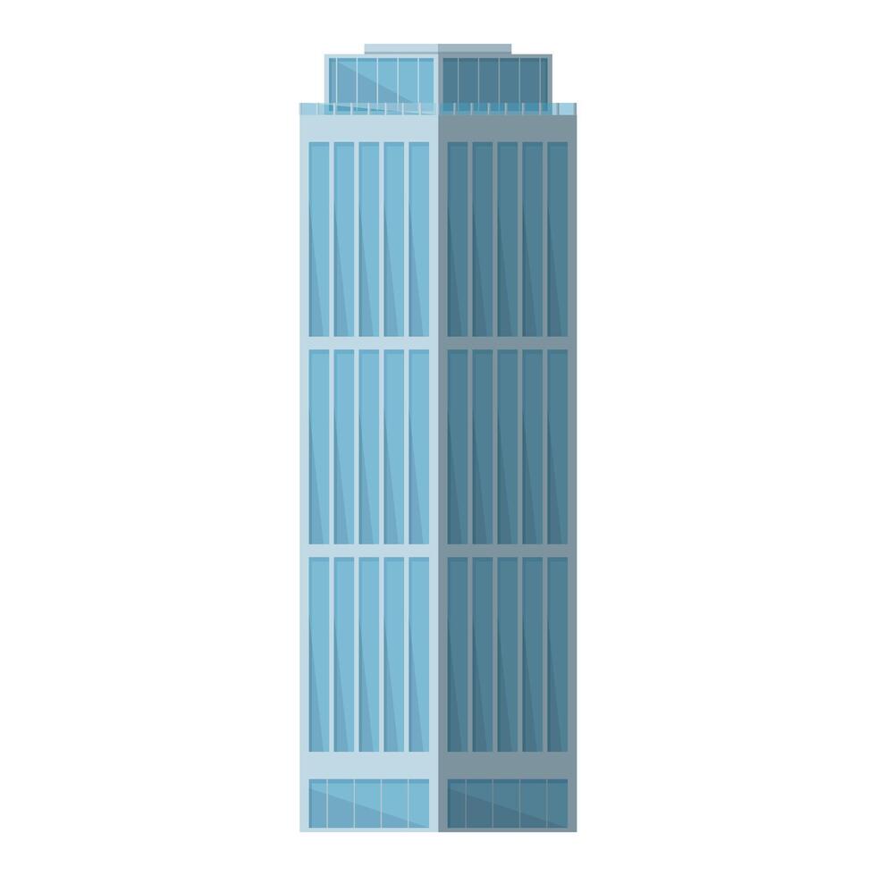 Modern office building isolated on white vector