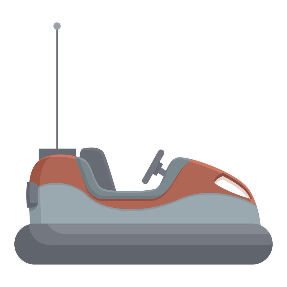 Cartoon bumper car isolated on white background vector