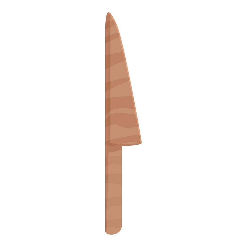 Digital illustration of a traditional wooden rolling pin on a white background vector