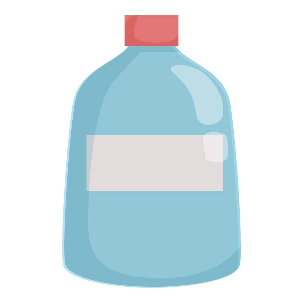 Illustration of a plastic bottle with a clean label vector