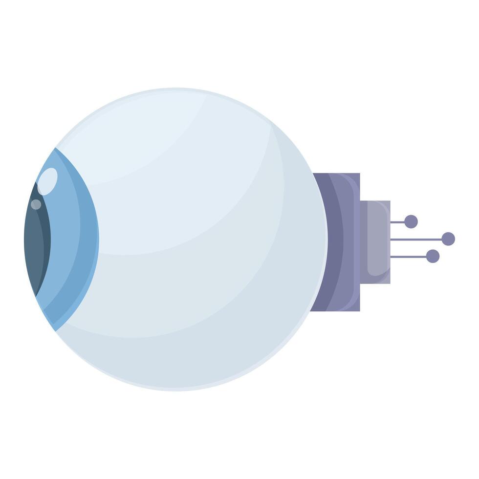 Flat design of a cartoon satellite with a metallic body and blue details vector