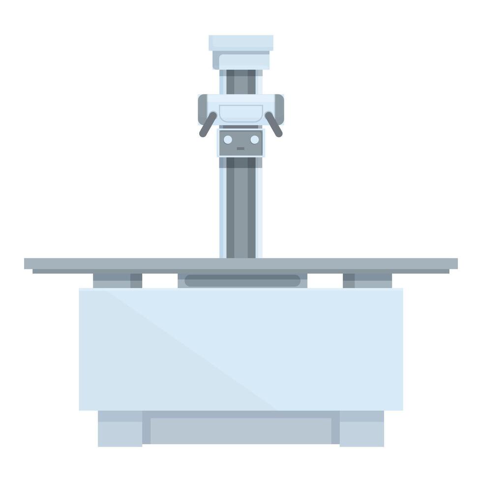 Cartoon microscope on lab bench illustration vector
