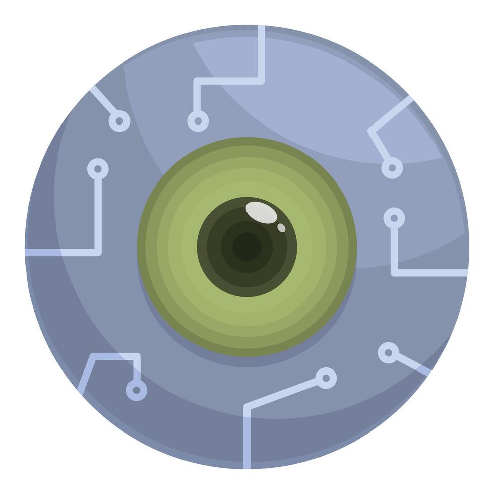 Flat design camera lens icon vector