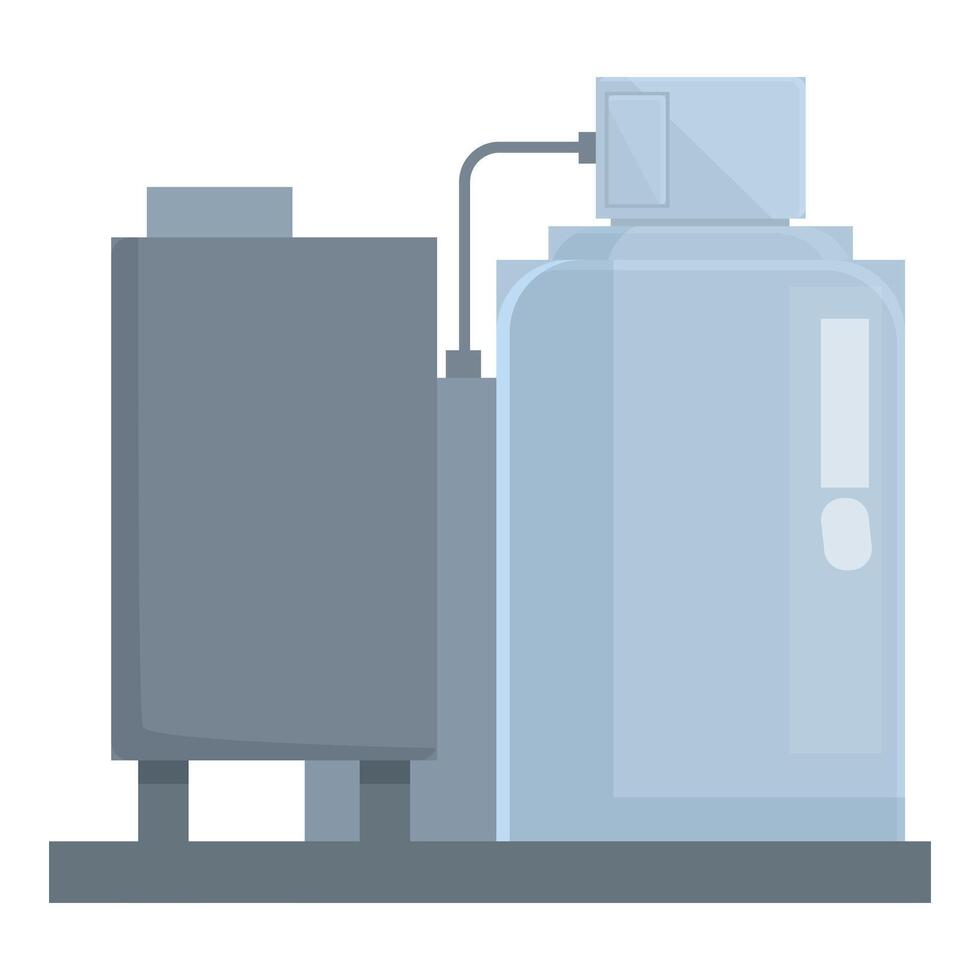 Cartoon water filtration system illustration vector