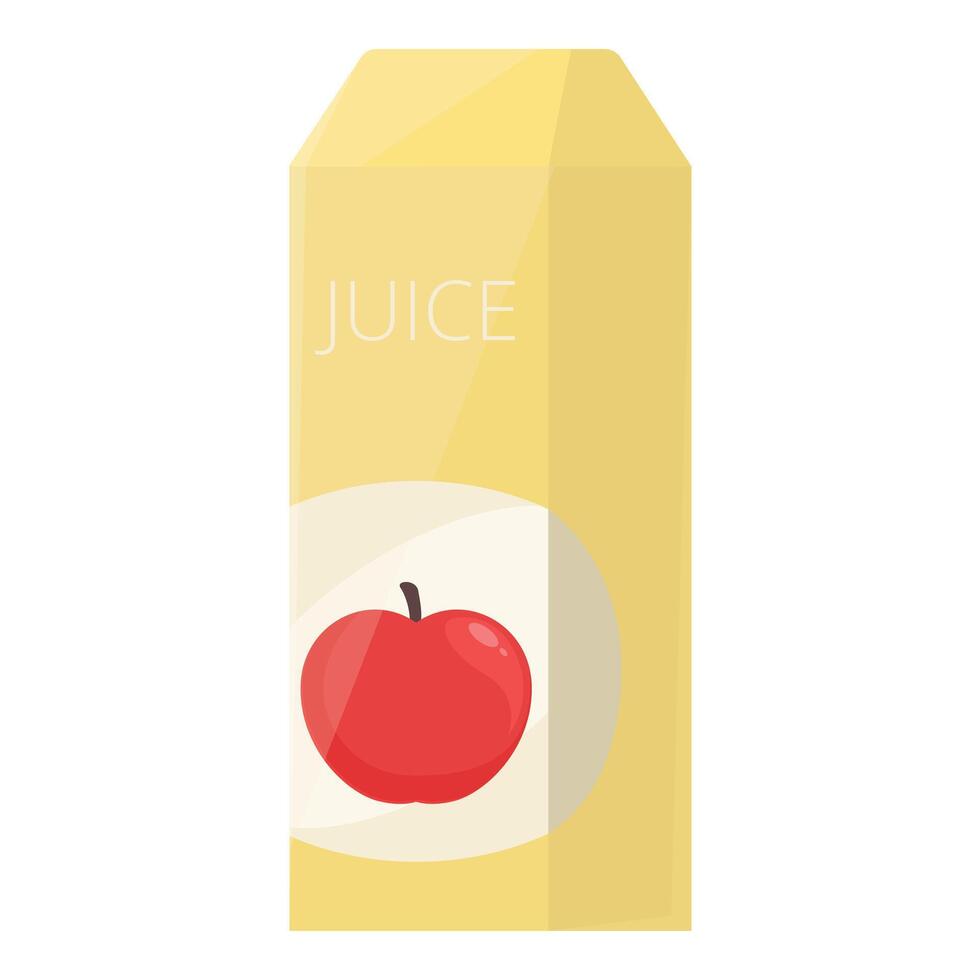 Carton of apple juice illustration vector