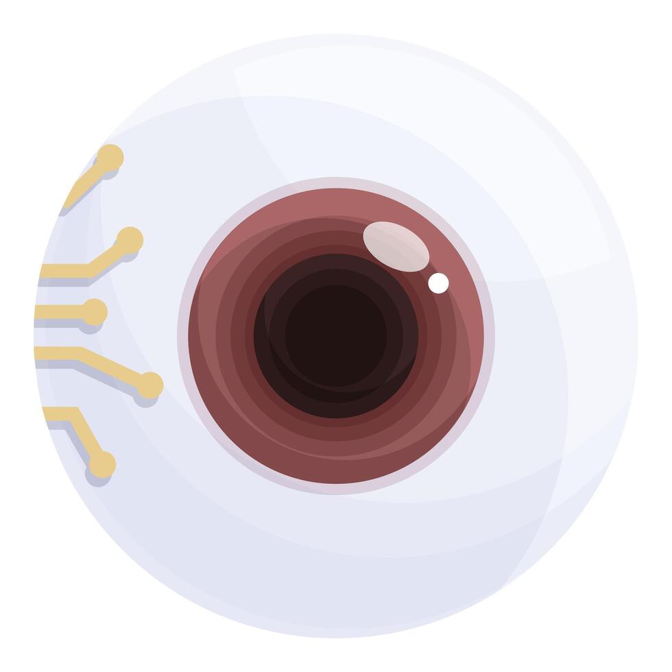 Abstract graphic of a stylized digital eye representing technology and surveillance vector
