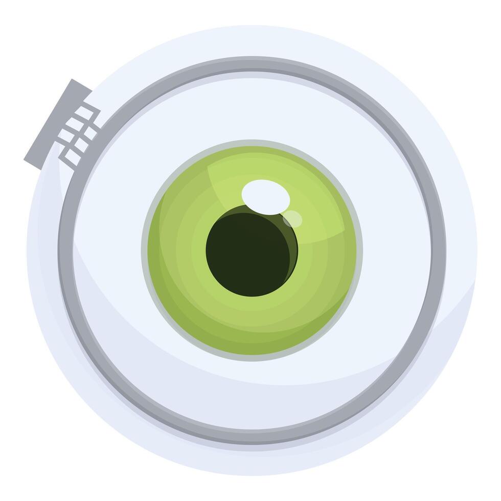 illustration of a stylized cartoon eye, isolated on a white background vector