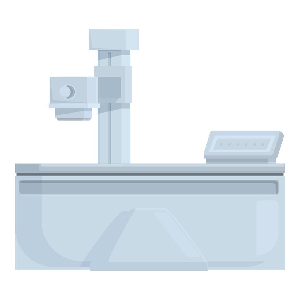 Modern digital cash register isolated on white vector