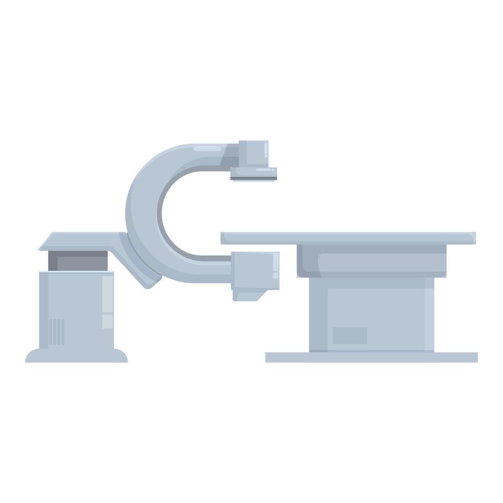 illustration of a contemporary magnetic resonance imaging unit in a clinical setting vector