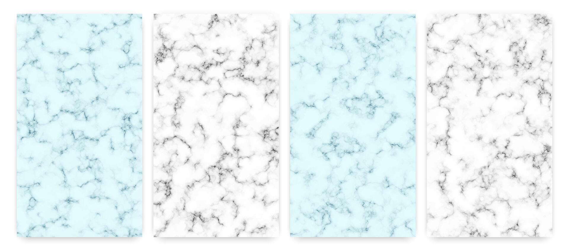 Blue and white marble texture background vector