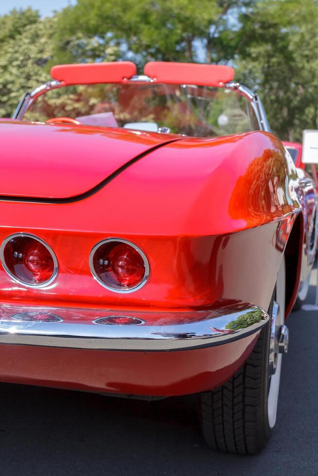 Bulgaria Europe - July 02, 2016 Ninth Parade of Retro Cars and Motorcycles. photo