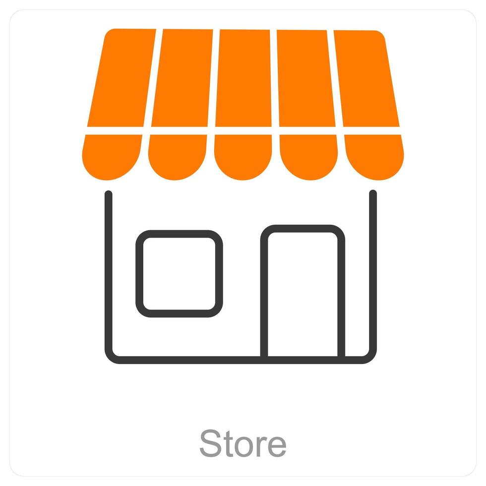 Store and shop icon concept vector