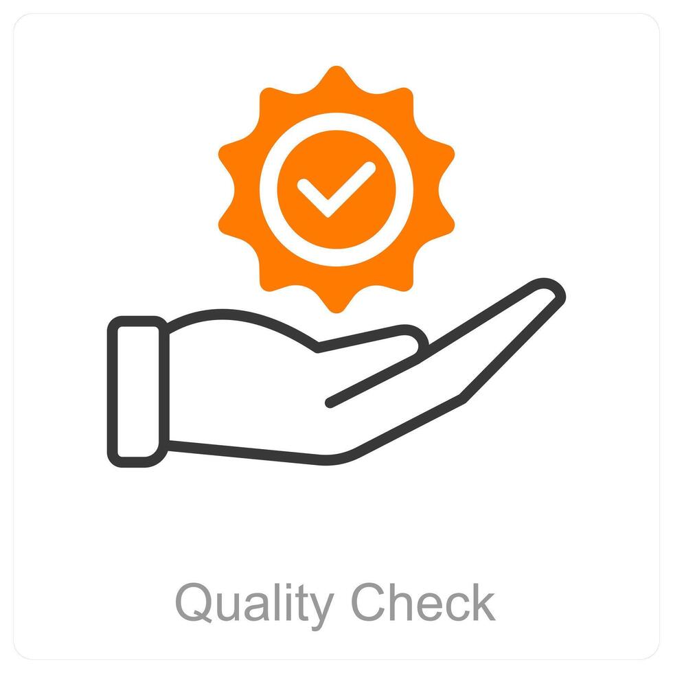 Quality Check and precision icon concept vector