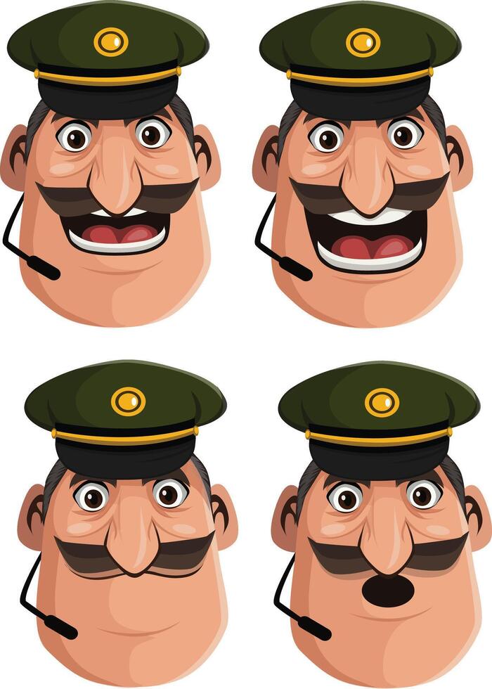 2d Army Chararcter Use For Game ui vector