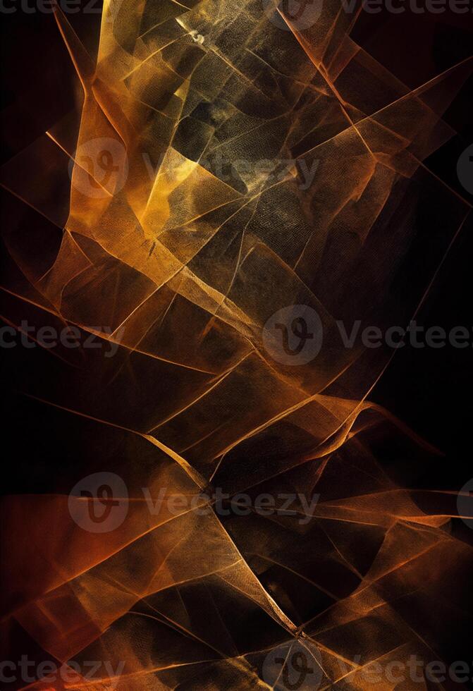Dynamic Black and Gold Abstract Art, Geometric Precision and Motion. photo