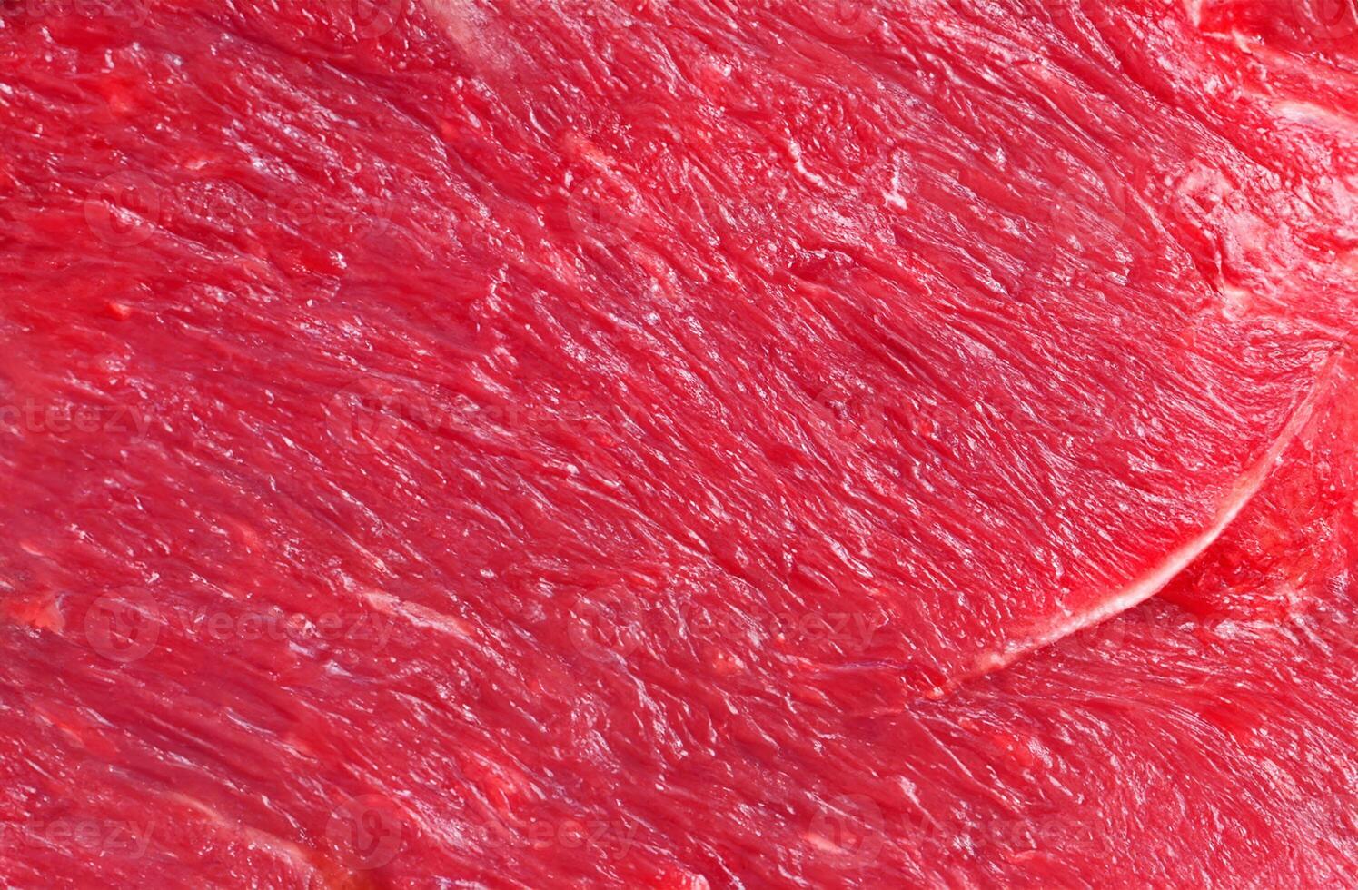 Carnivore's Canvas, Close-Up of Raw Meat Texture for Culinary Inspiration photo