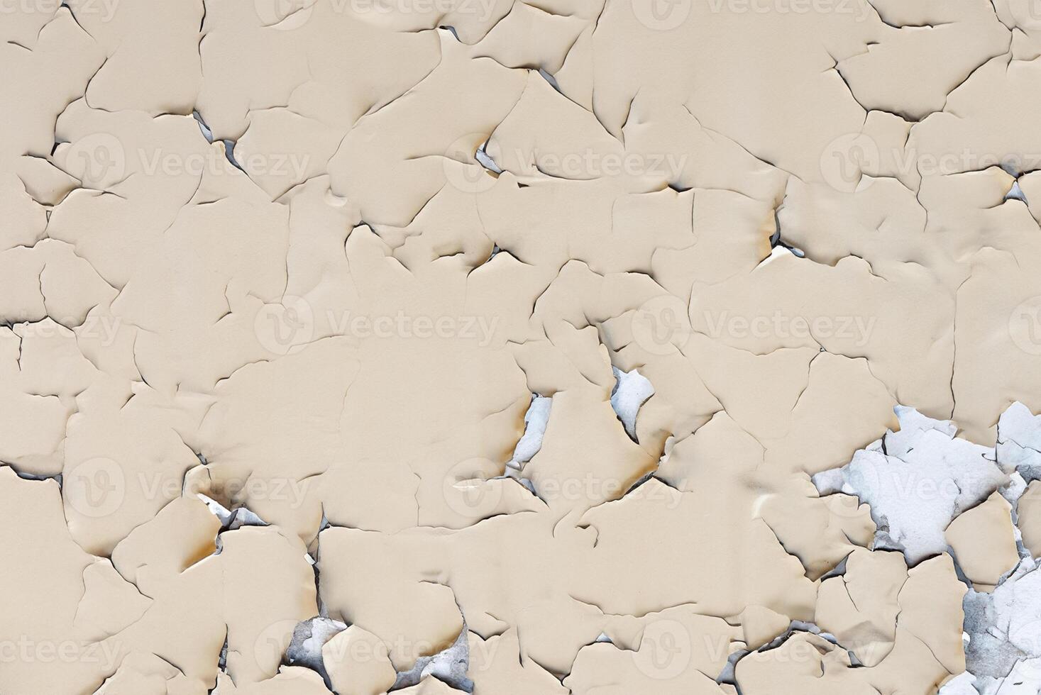 Background, Weathered Peeling Paint Texture on Wall Surface photo