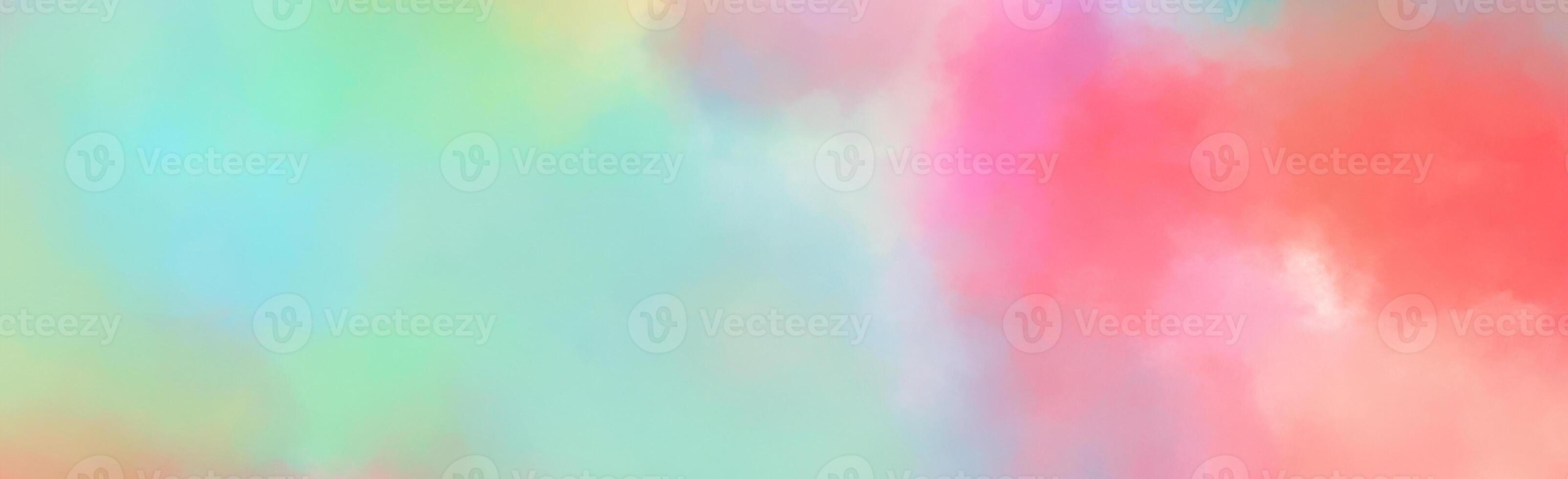 Vibrant Watercolor Texture, Abstract Background Banner for Website Design photo