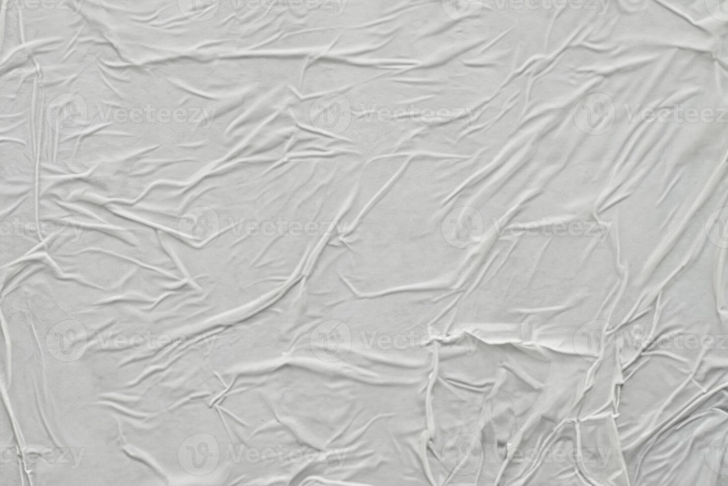 White Crumpled Poster Texture, Abstract Background Concept photo