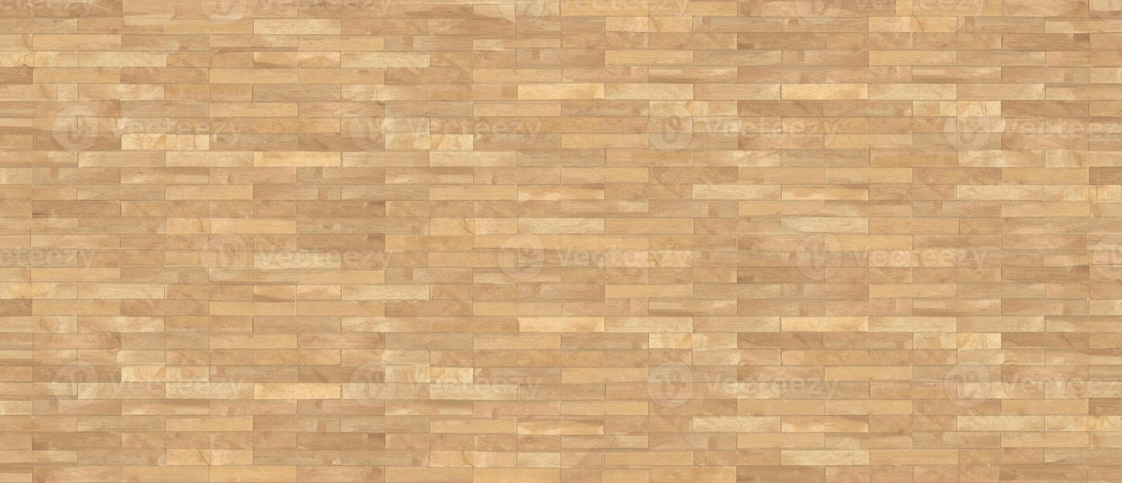 Top View of Light Wood Parquet Floor, Texture and Background photo