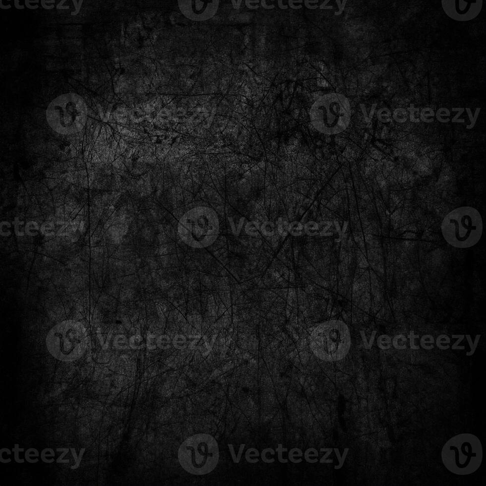 Abstract Grunge Texture, Dark Background with Scratches and Stains. photo