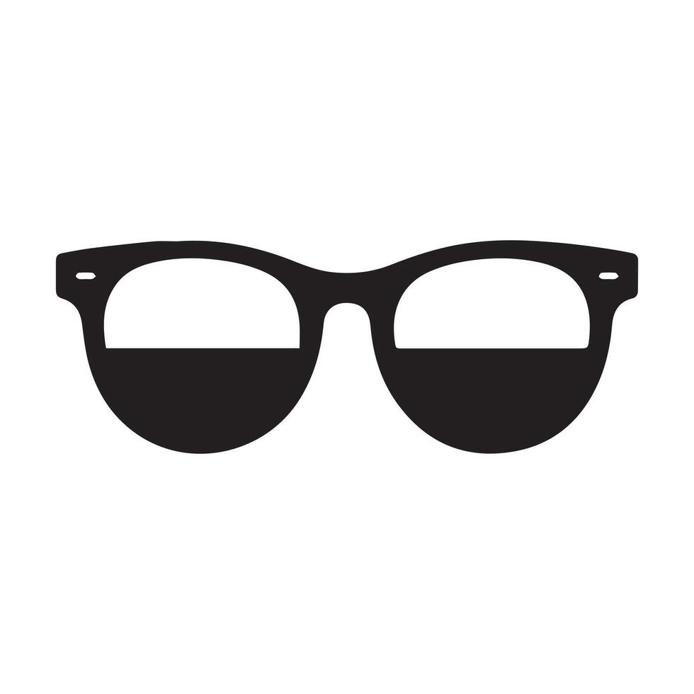 Beach sunglasses - Black beach sunglasses clipart Illustration vector