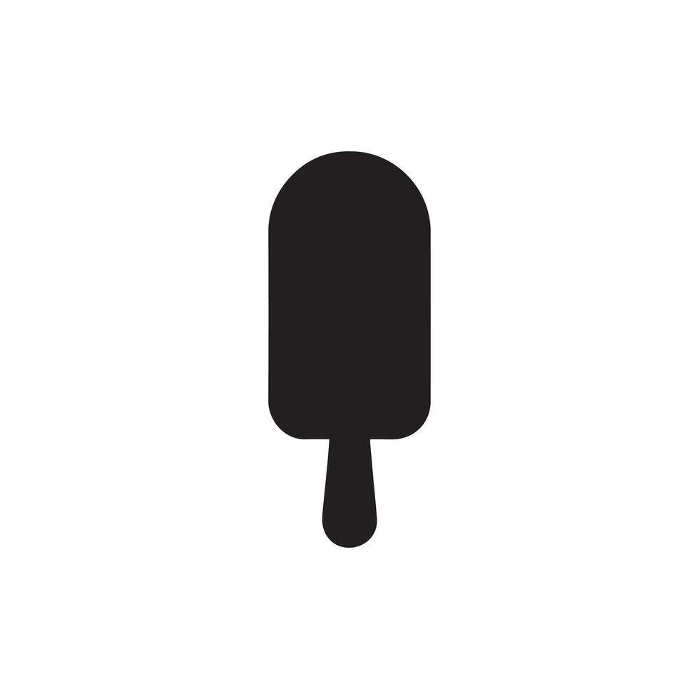 Ice Cream silhouette - Ice Cream Popsicle Outline Illustration in black and white vector