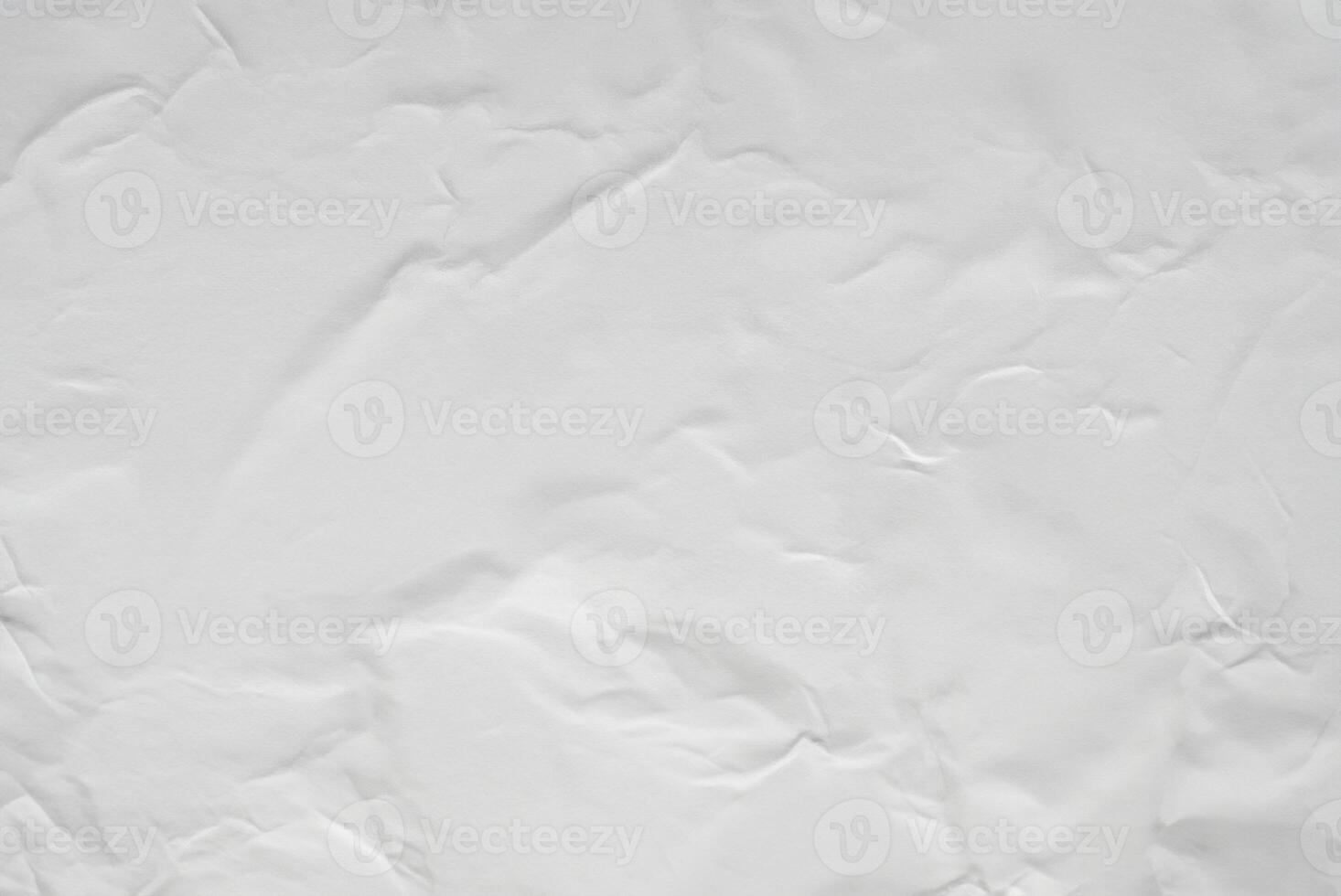 White Crumpled Paper Texture Background for Design Projects photo