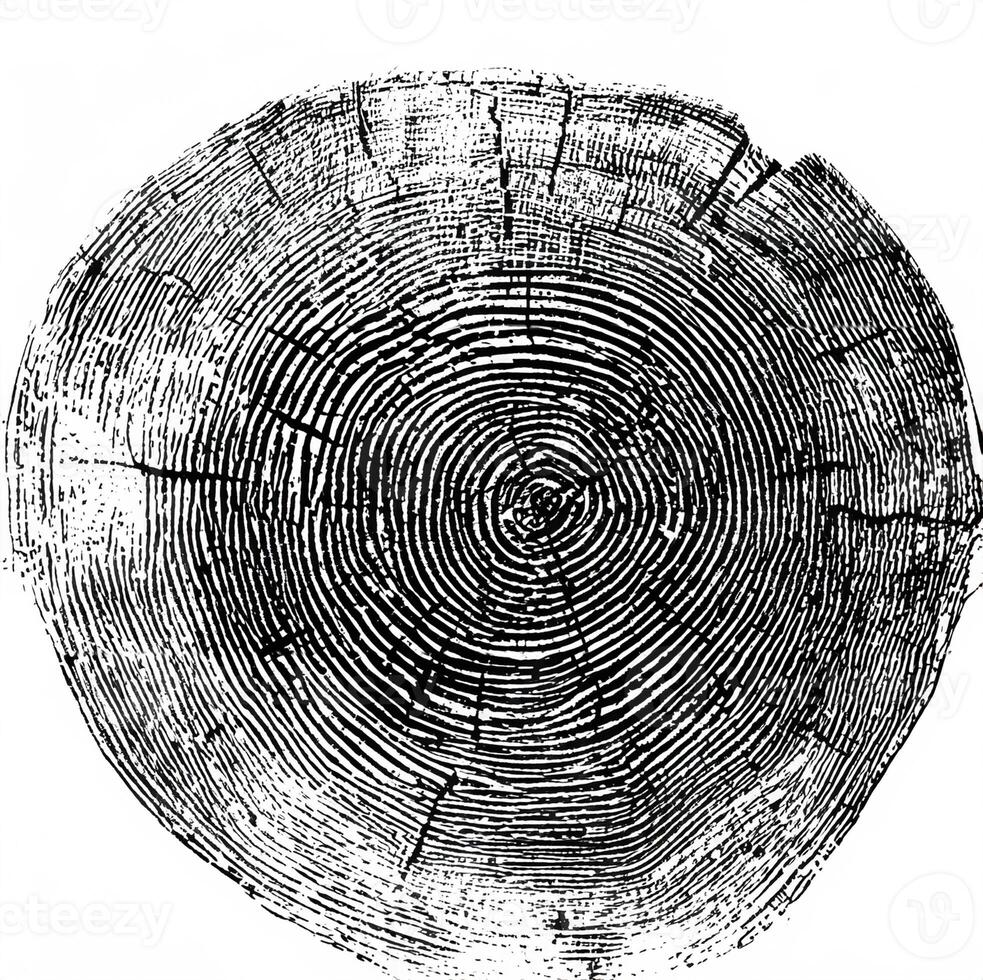 Monochrome Tree Stump Texture Overlay photo
