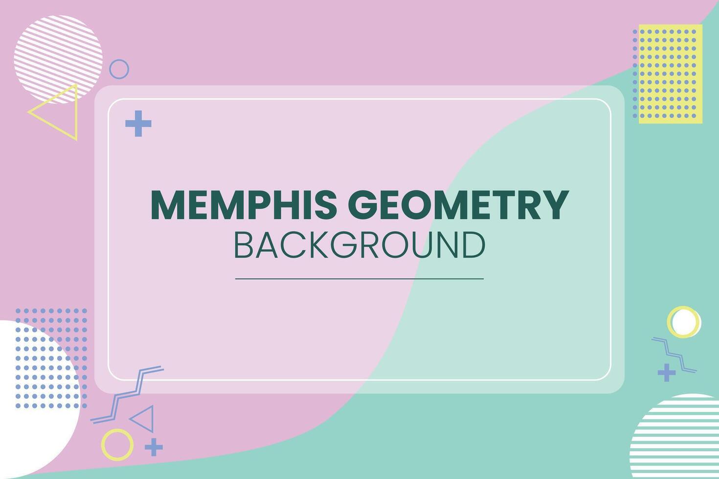Free Memphis Geometry Background vector