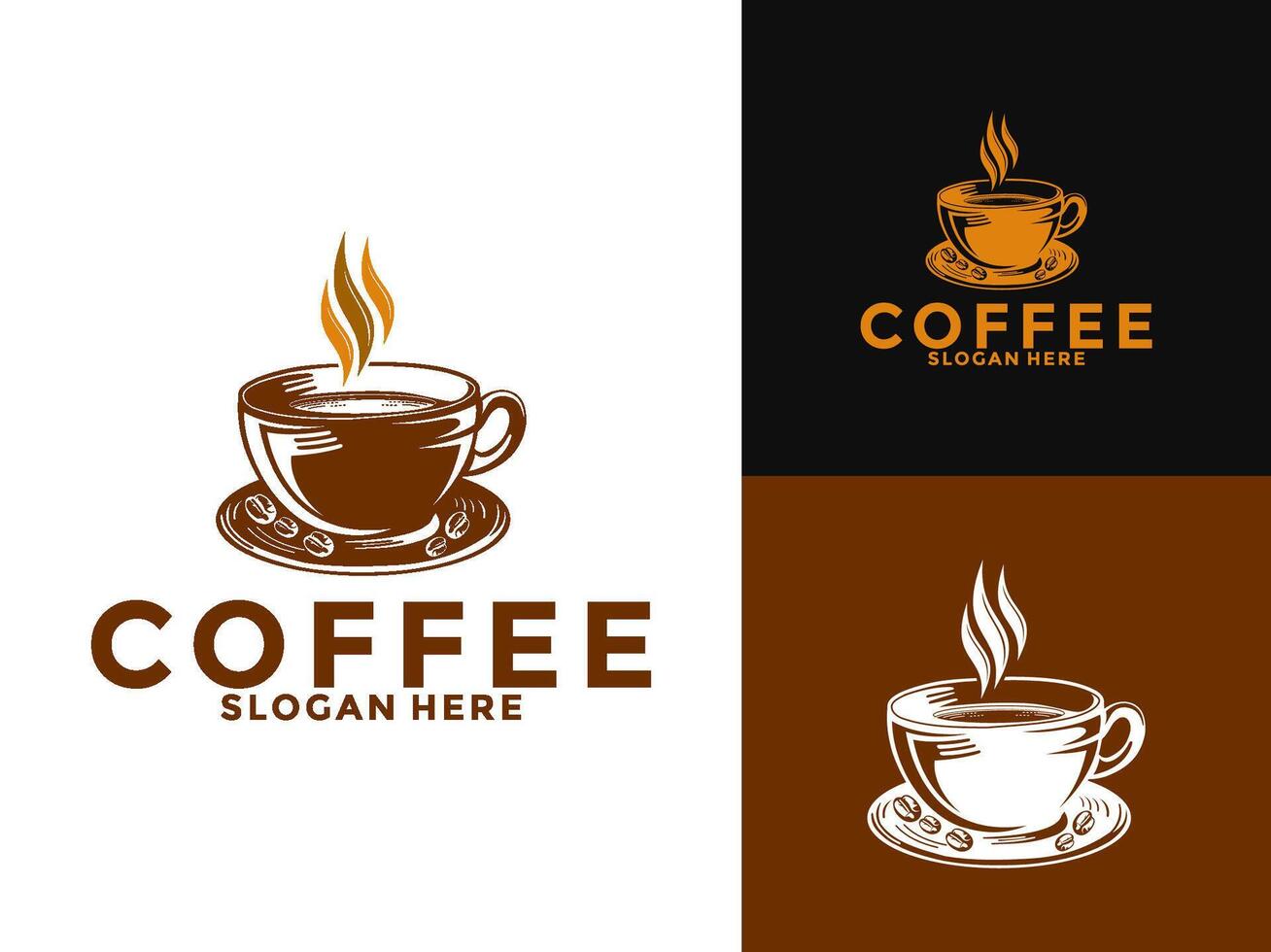 Coffee Hot Drink logo , Cafe Logo Design Template vector