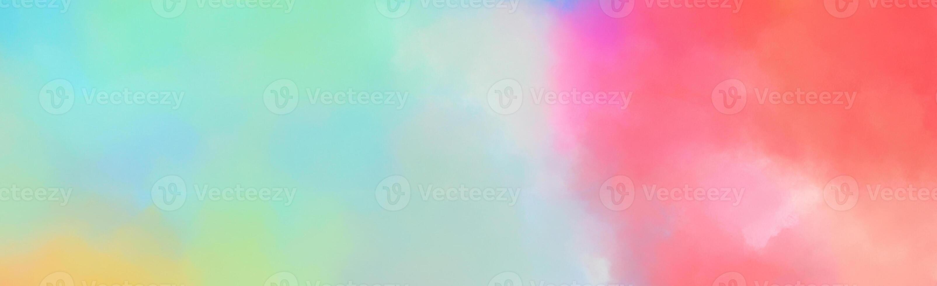 Vibrant Watercolor Texture, Abstract Background Banner for Website Design photo