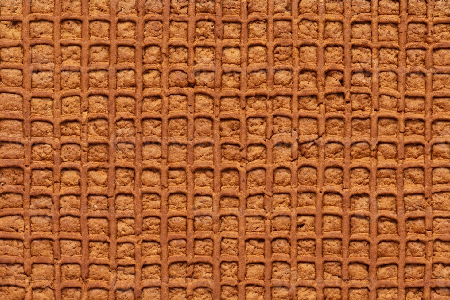 Close-up of Textured Brown Gingerbread, Symbolizing Festive Season Cooking and Holiday Celebrations photo