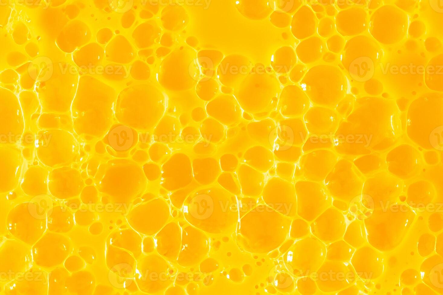 Orange Juice and Berry Gel, Spa Treatment Background with Gold Slime photo
