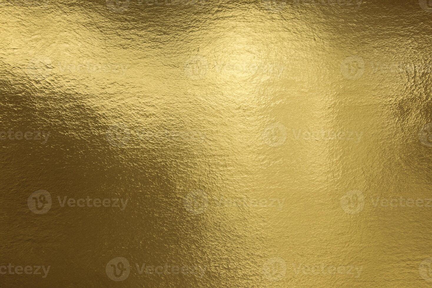 Crumpled Golden Foil Texture, Luxurious Background in Gold photo