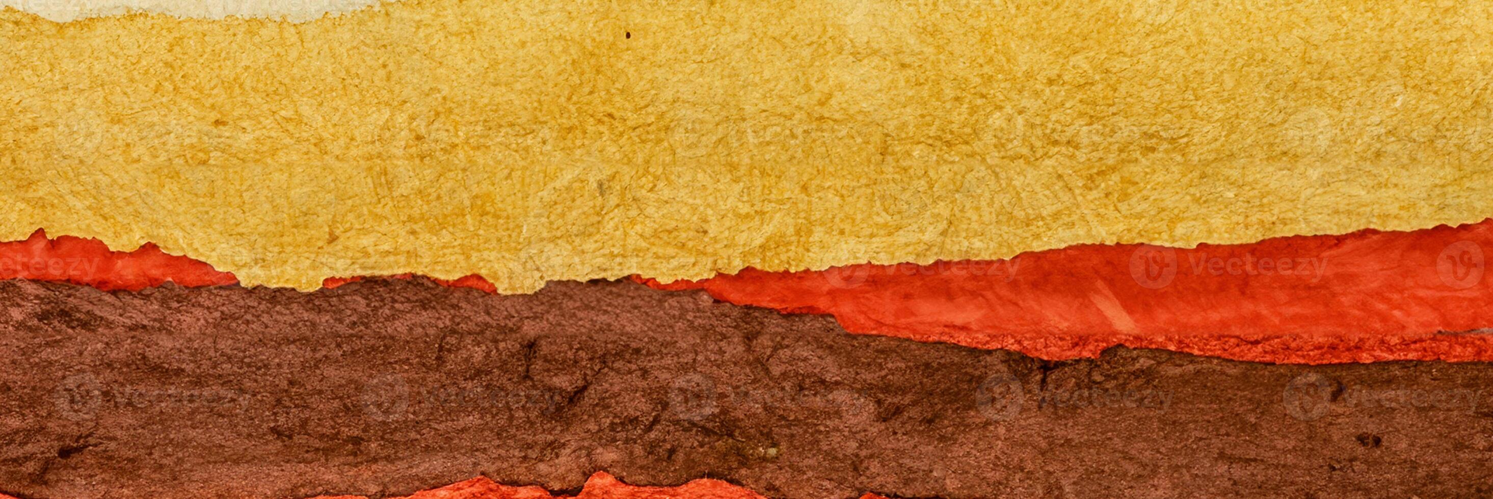 Minimalist Arid Terrain, Abstract View of Desert or Badlands Landscape photo