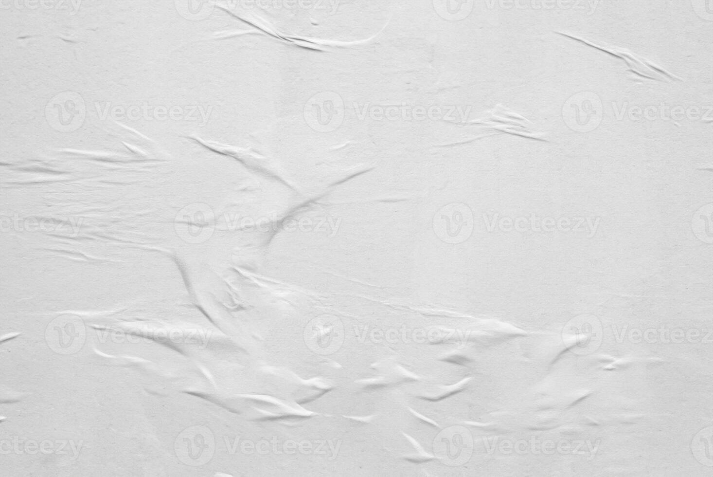 White Crumpled Paper Texture Background for Design Projects photo