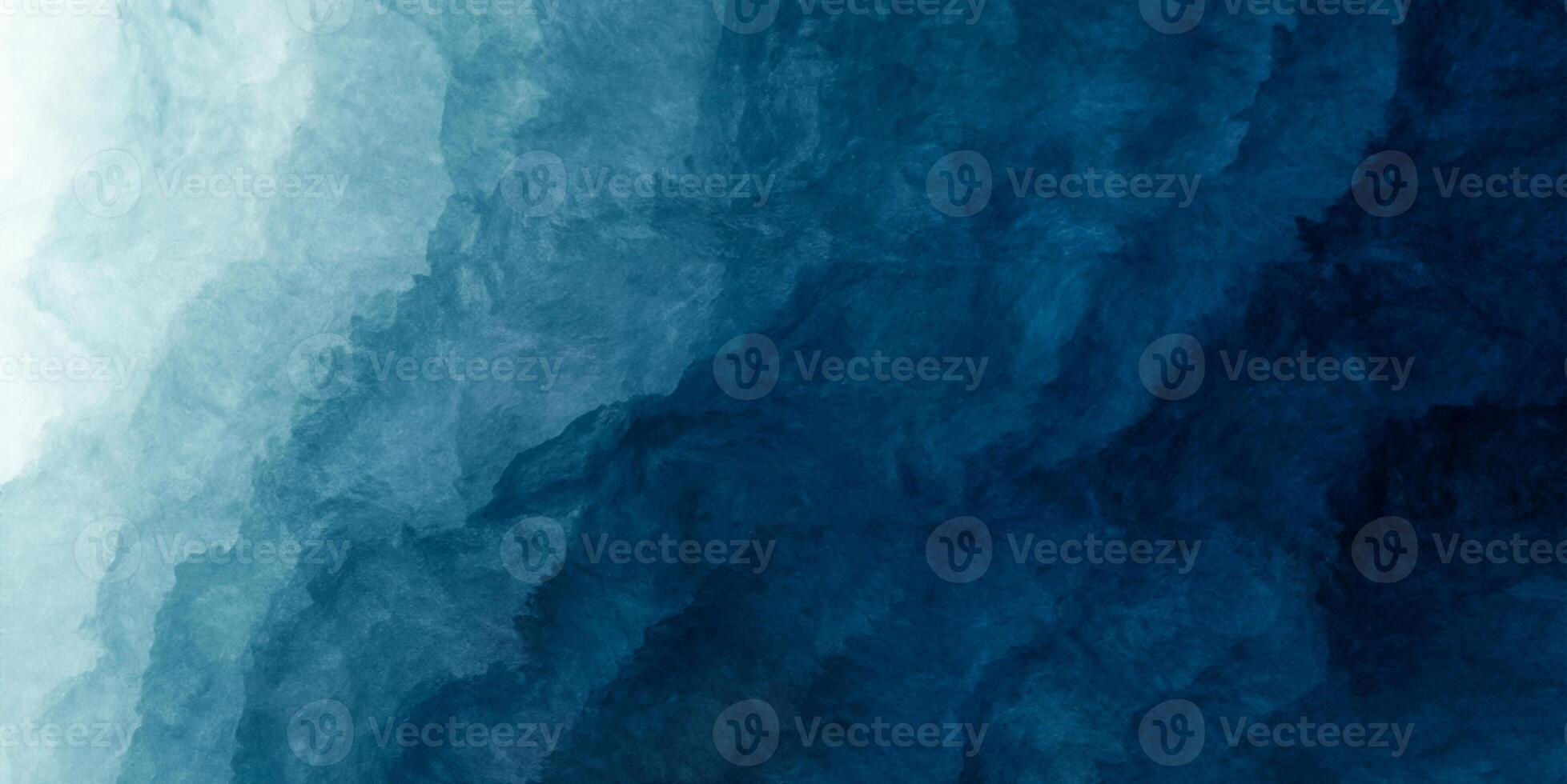 Blue and Teal Green Abstract Watercolor Background with Liquid Texture for Design Projects photo