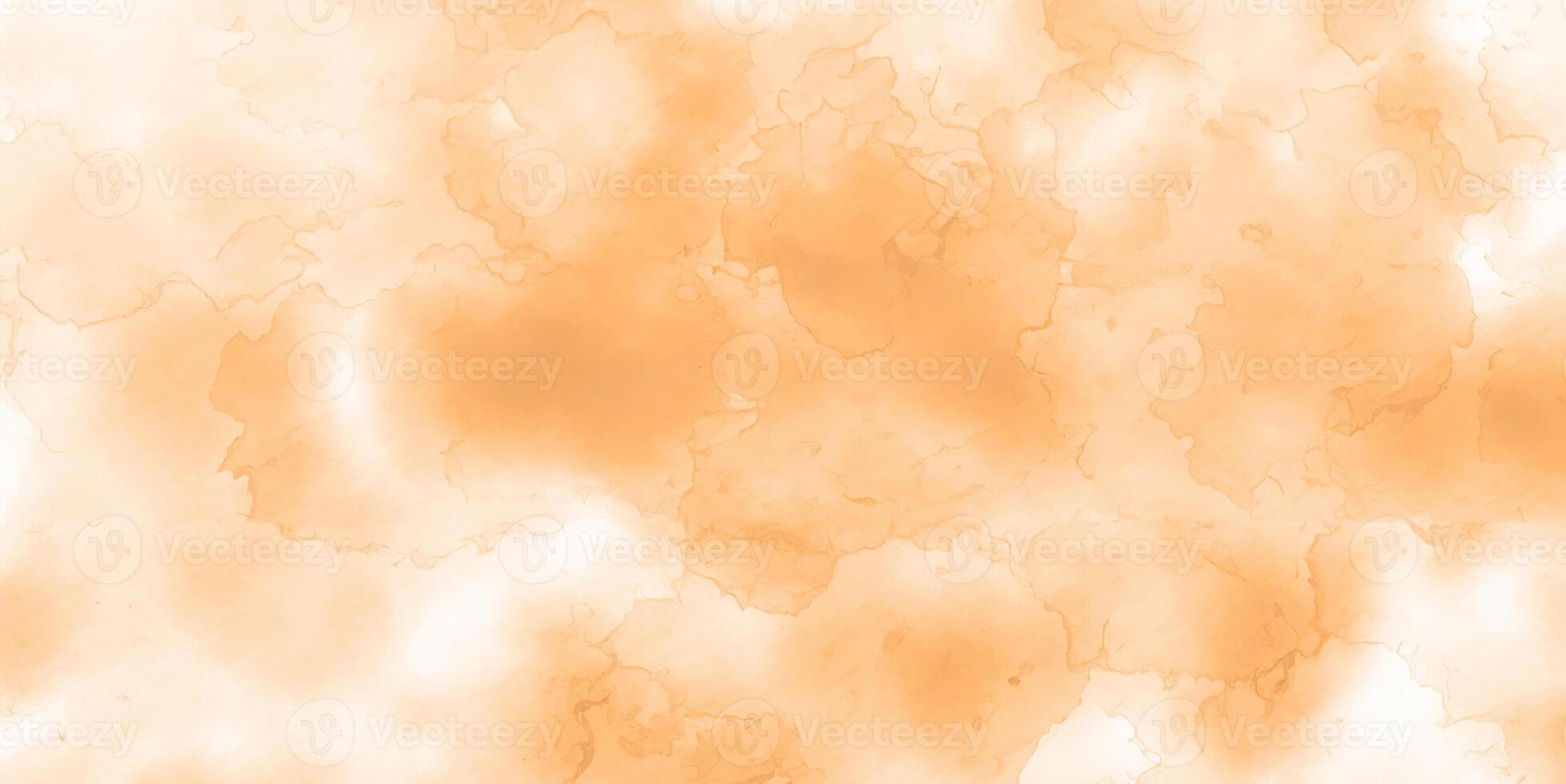 Brown Watercolor Background with Grunge Texture and Marbled Design photo