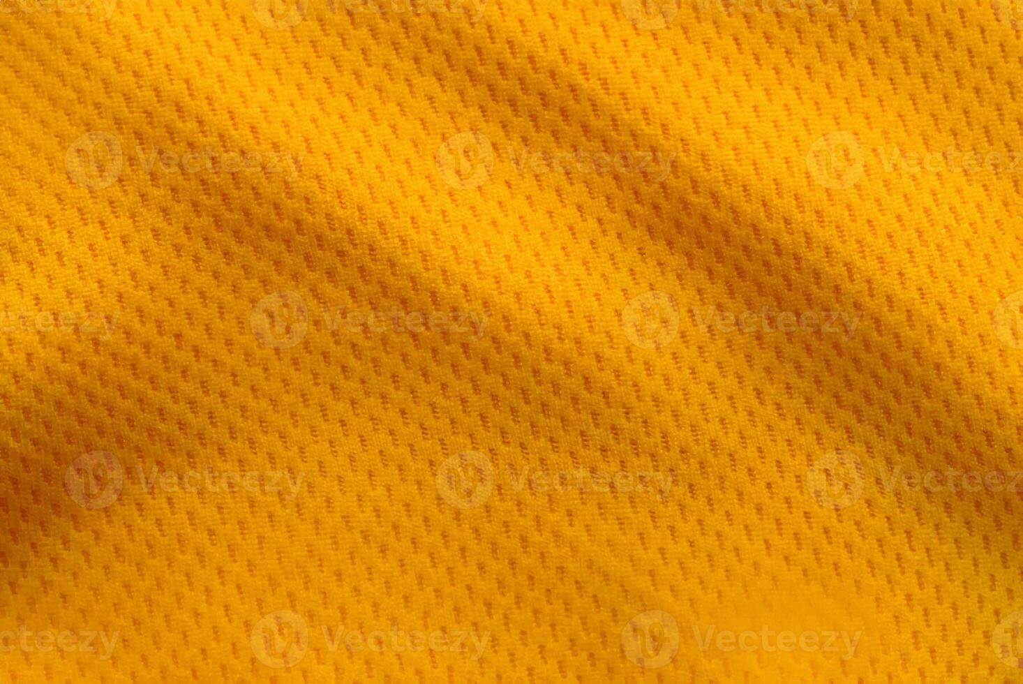 Top View Shot of Orange Sports Jersey Fabric Texture photo