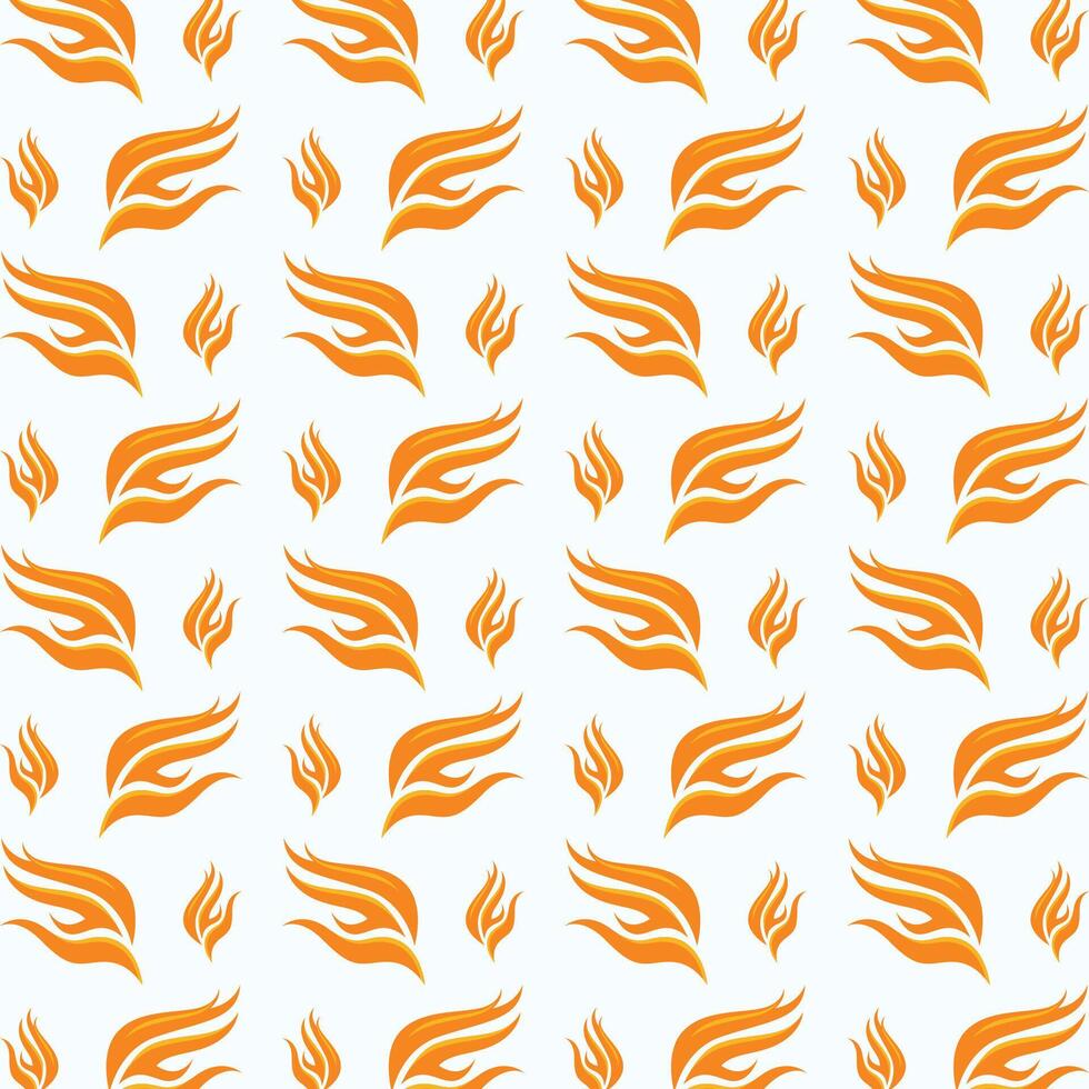 Fire subjective trendy multicolor repeating illustration design vector